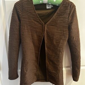 Princess Polly: Brown clasp long sleeve top